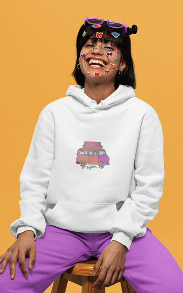 Flower Van Hooded Sweatshirt